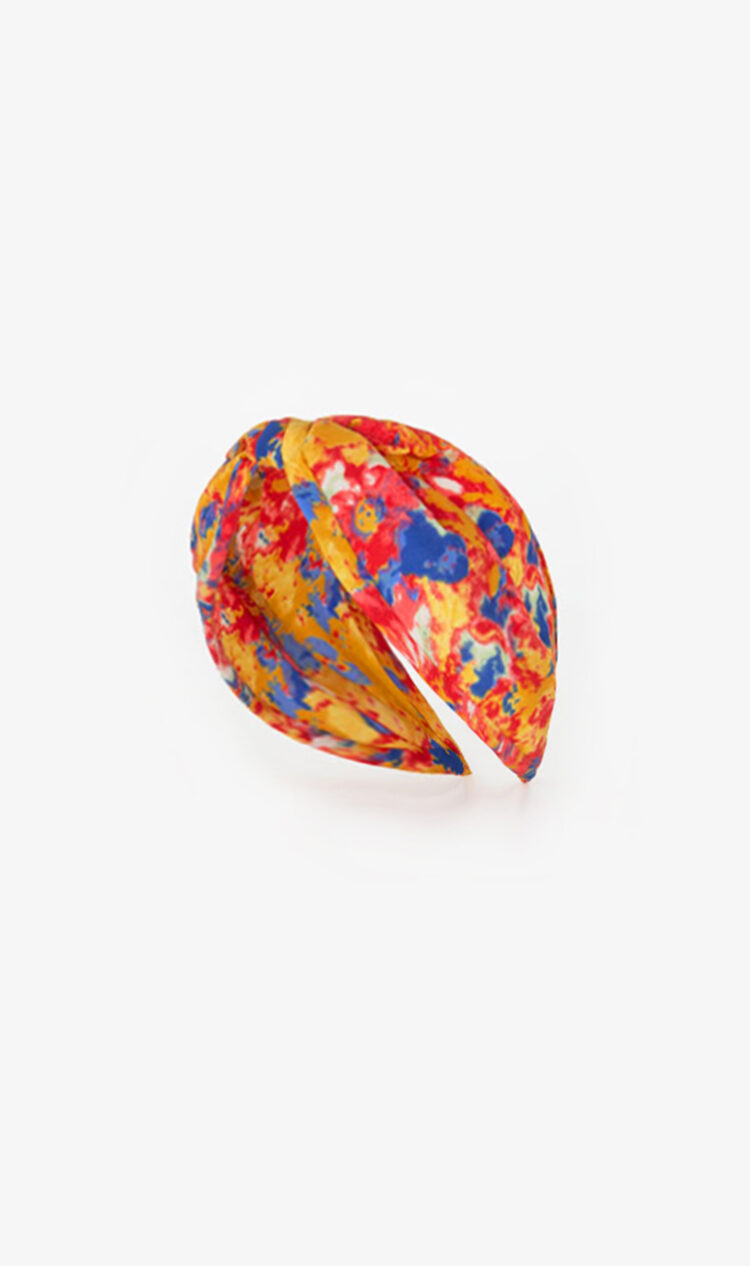 Red watercolour headband