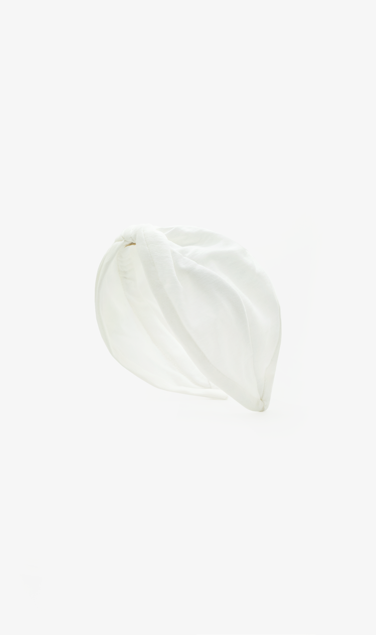 White jersey headband
