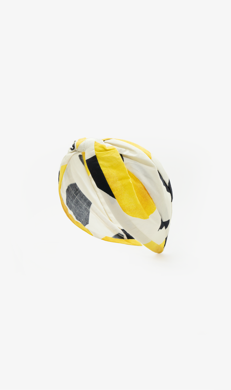 Yellow abstract headband