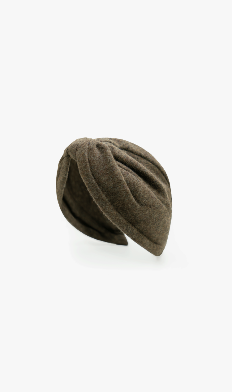 Mole felted wool headband