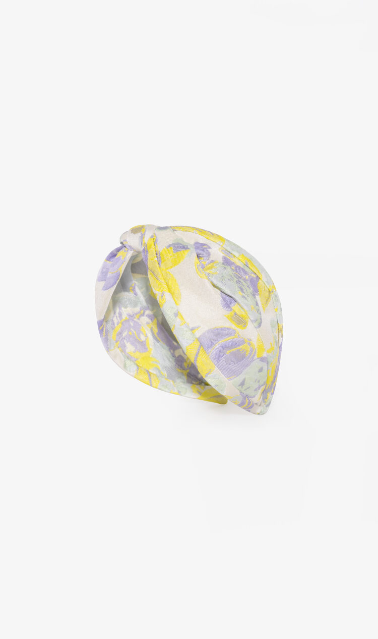 Lime floral headband