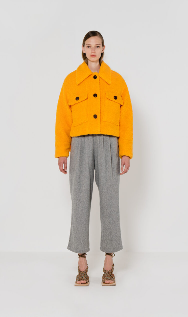 Mango faux shearling jacket