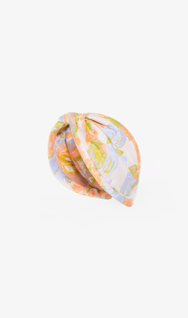 Peach floral headband