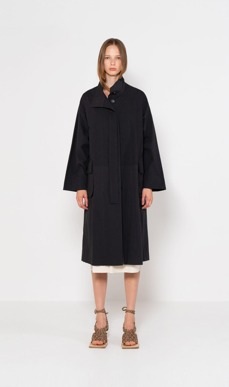 Charcoal oversized mac