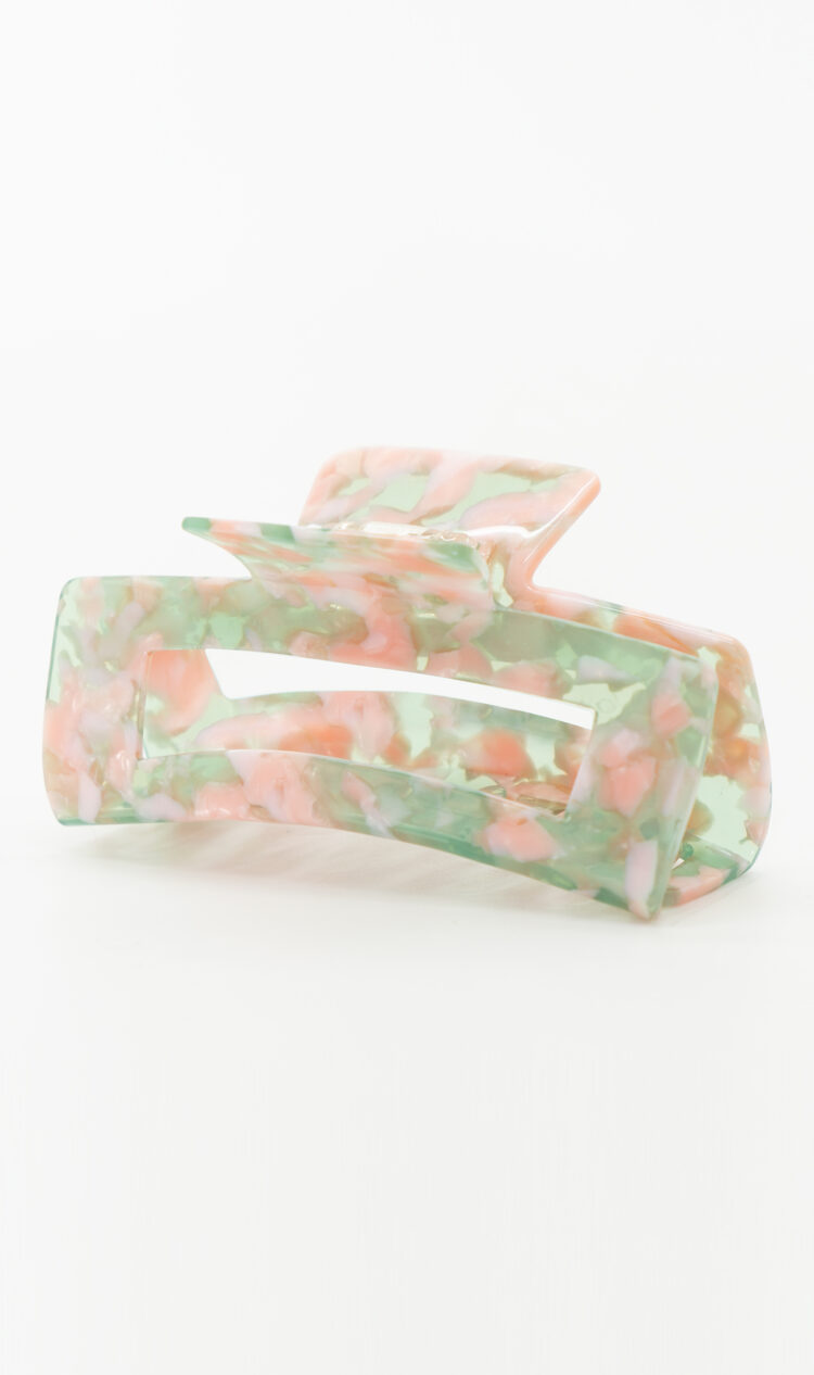 Blossom chunky square hair claw