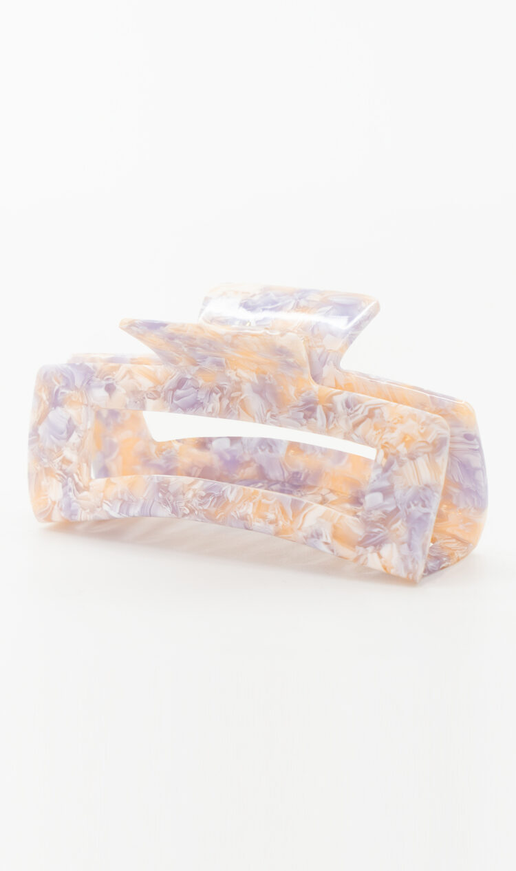 Bubblegum chunky square hair claw