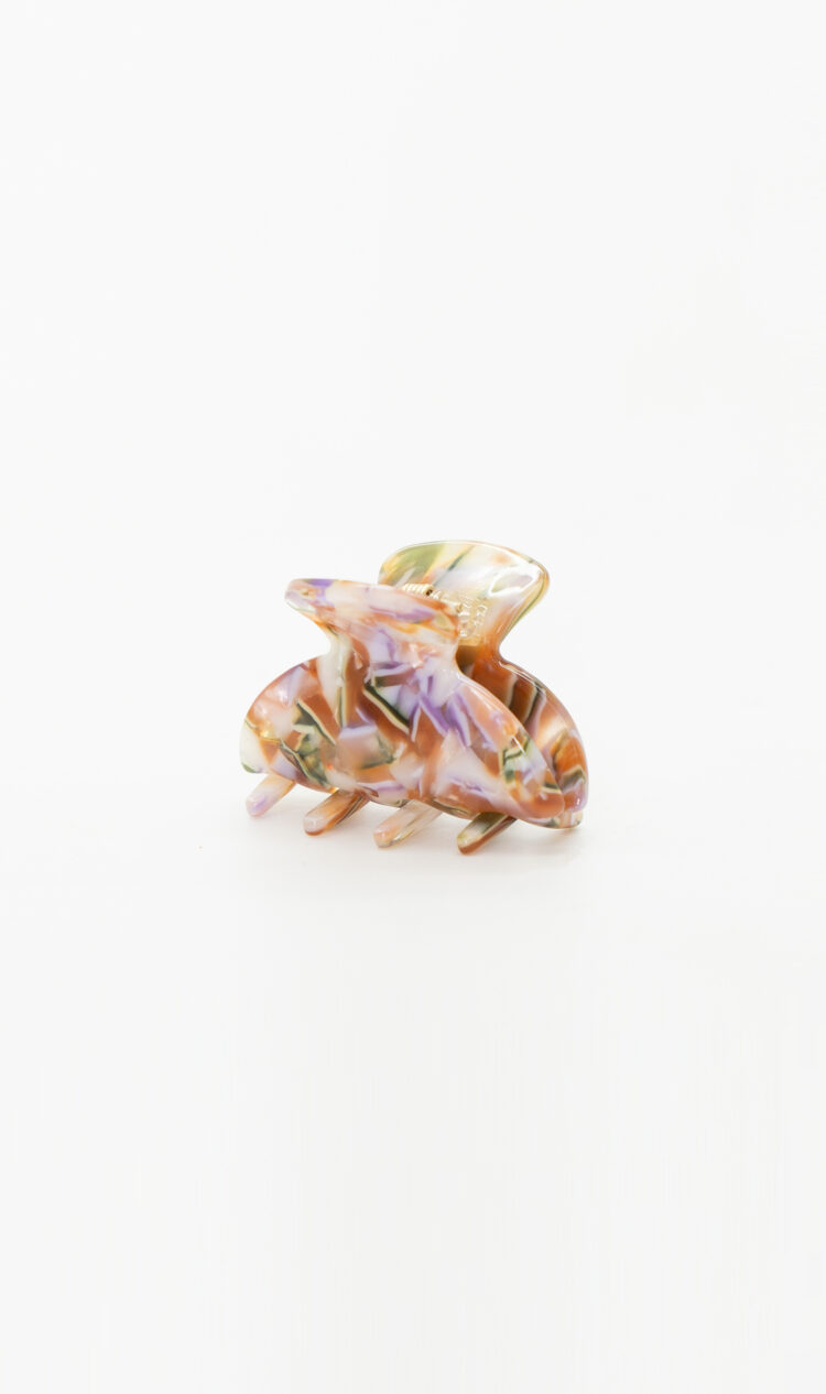 Orchid mini crescent hair claw