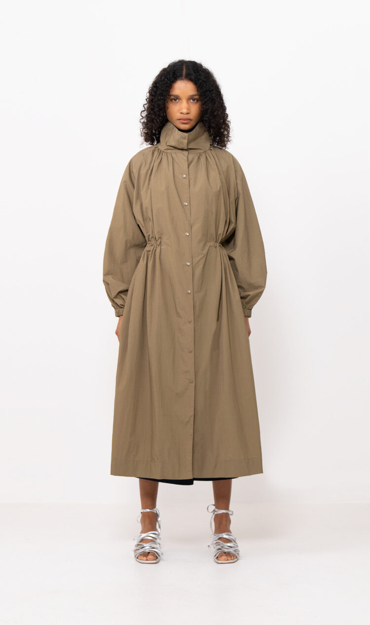 Khaki adjustable waist coat