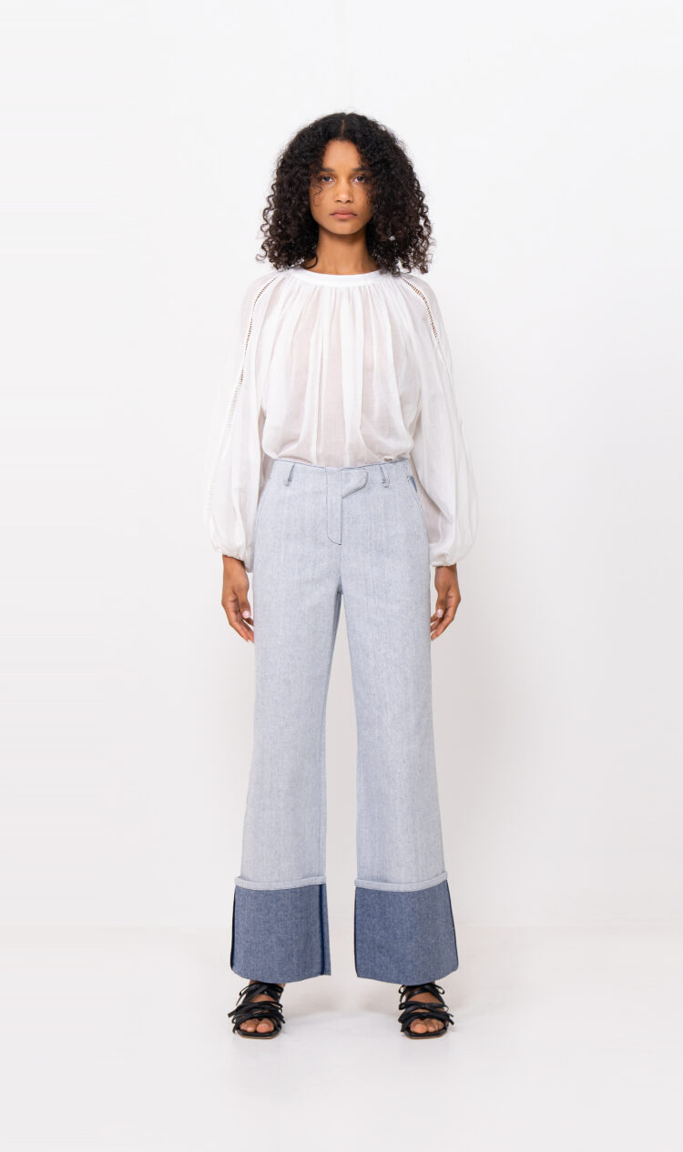 Sky contrast jeans