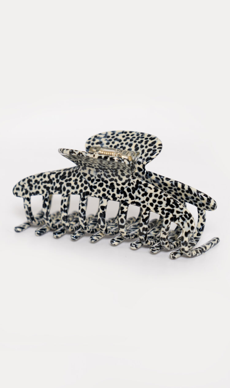 Black dalmation classic hair claw