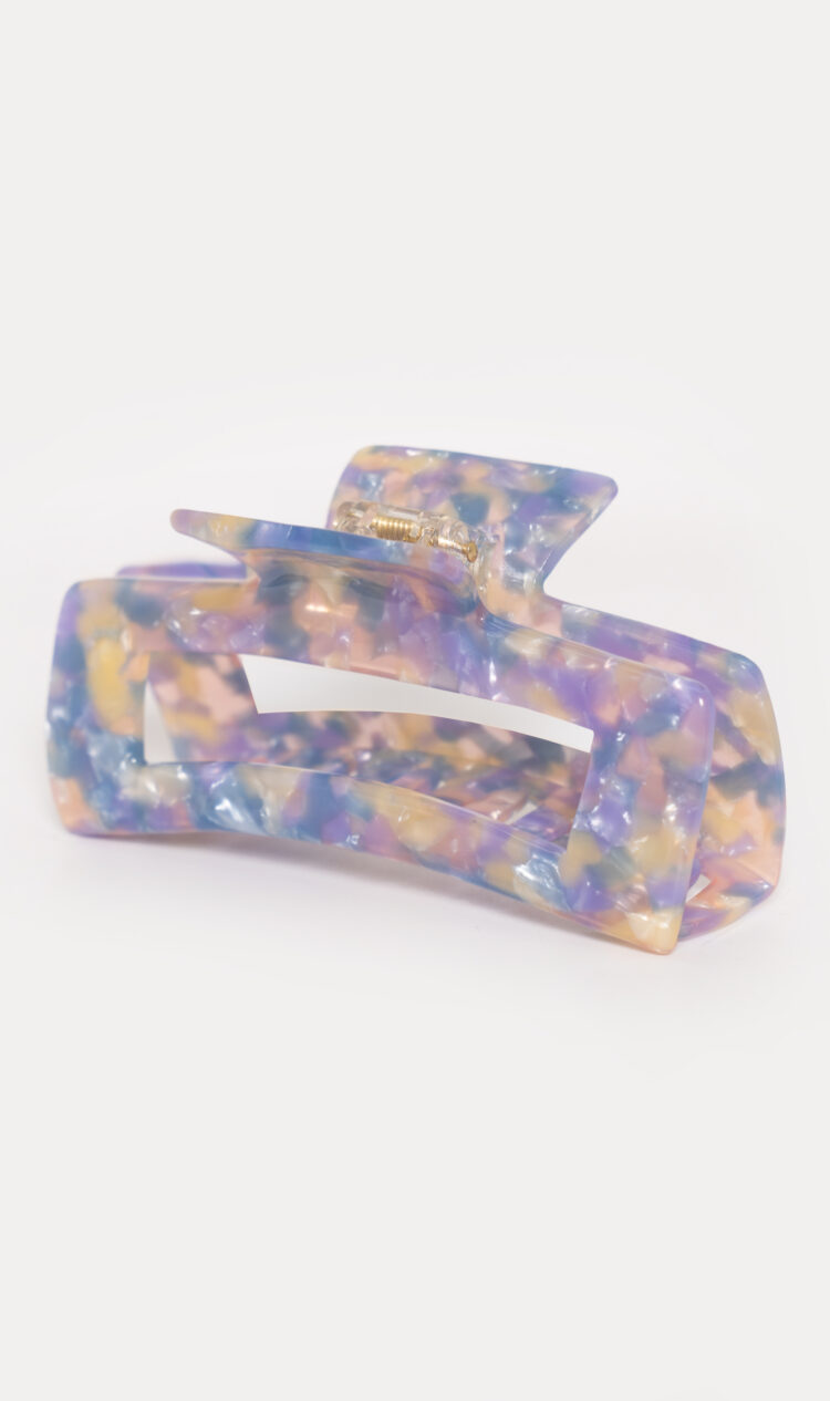 Parma violet chunky square hair claw