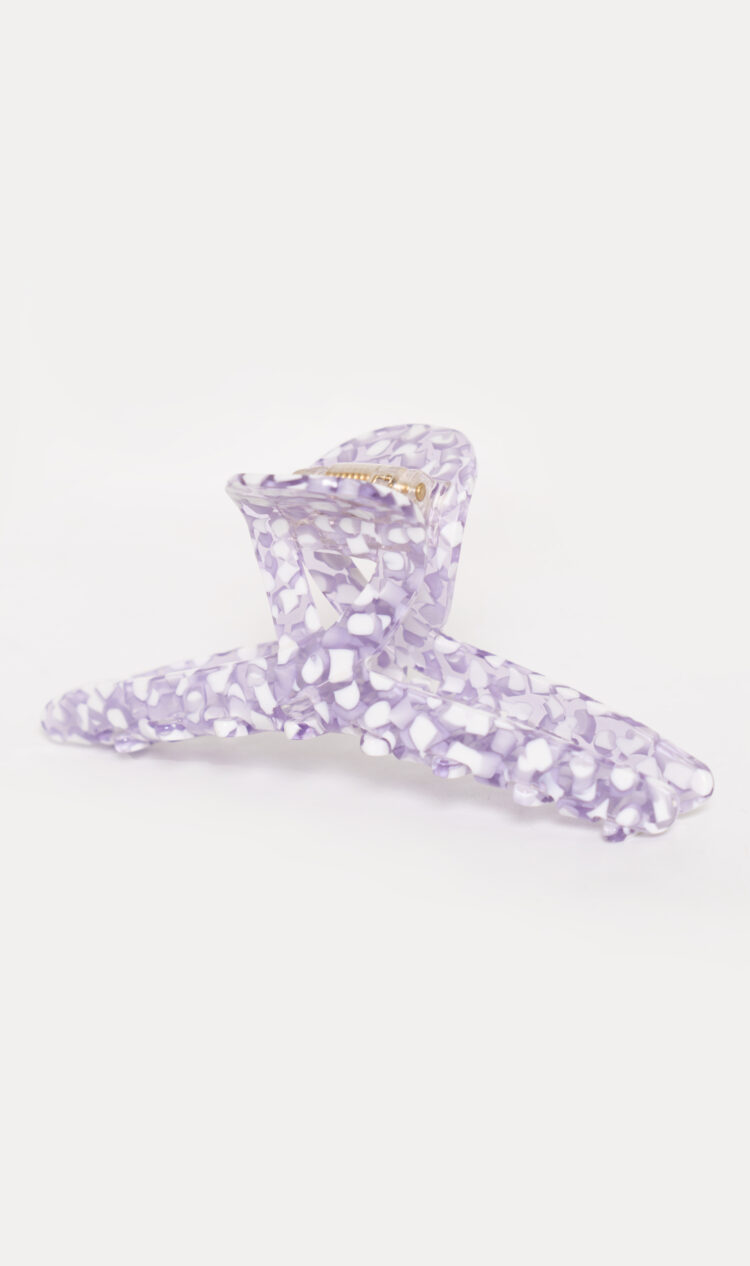 Lavender angular hair claw