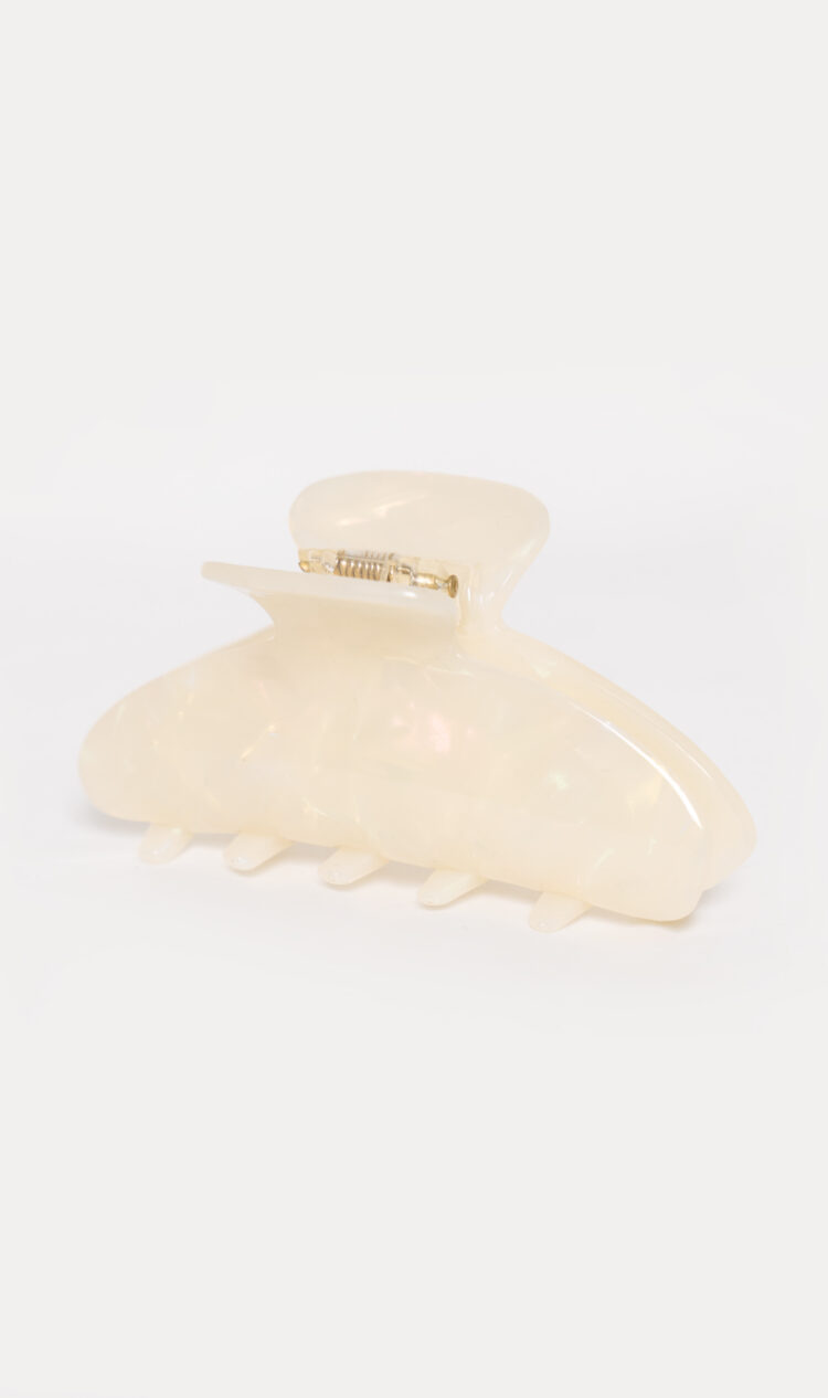 Opal crescent hair claw