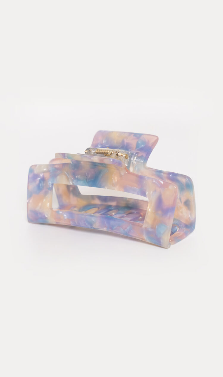 Parma violet square hair claw