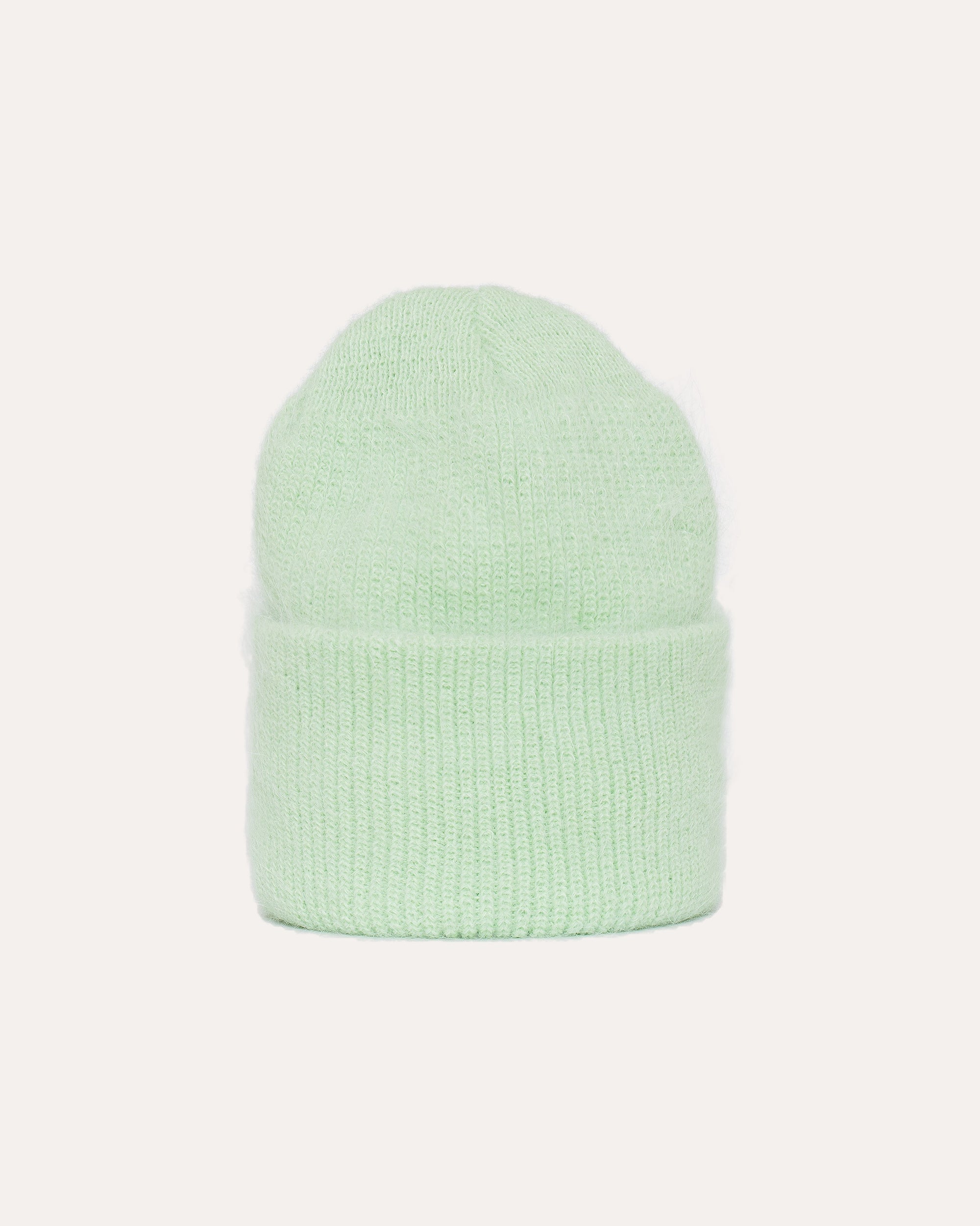 PISTACHIO ANGORA BEANIE