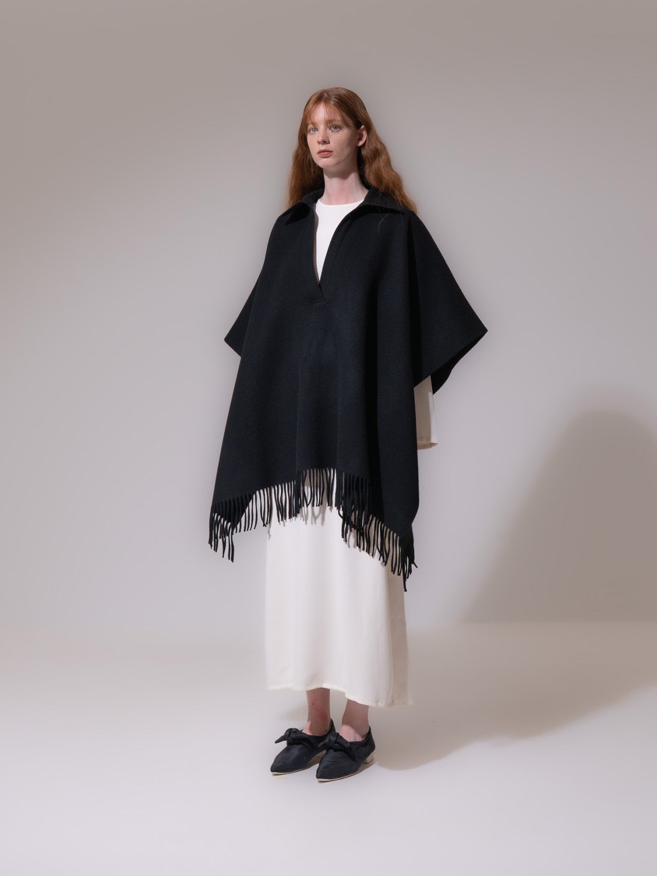 Black Fringe Cape