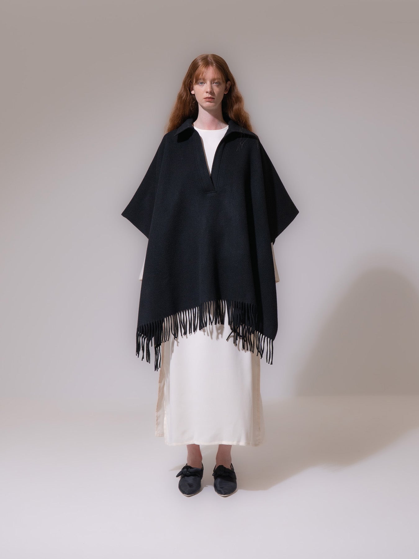 Black Fringe Cape