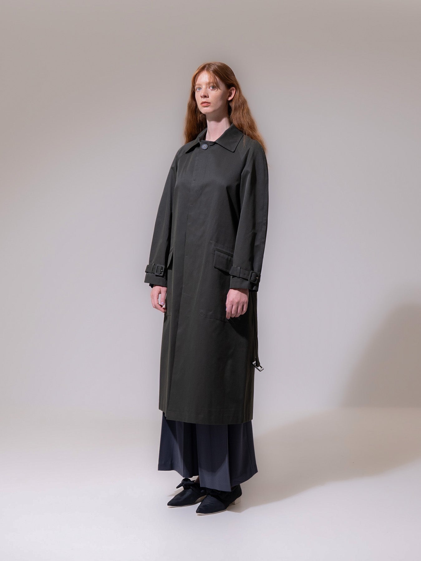Khaki Belted Trench Coat