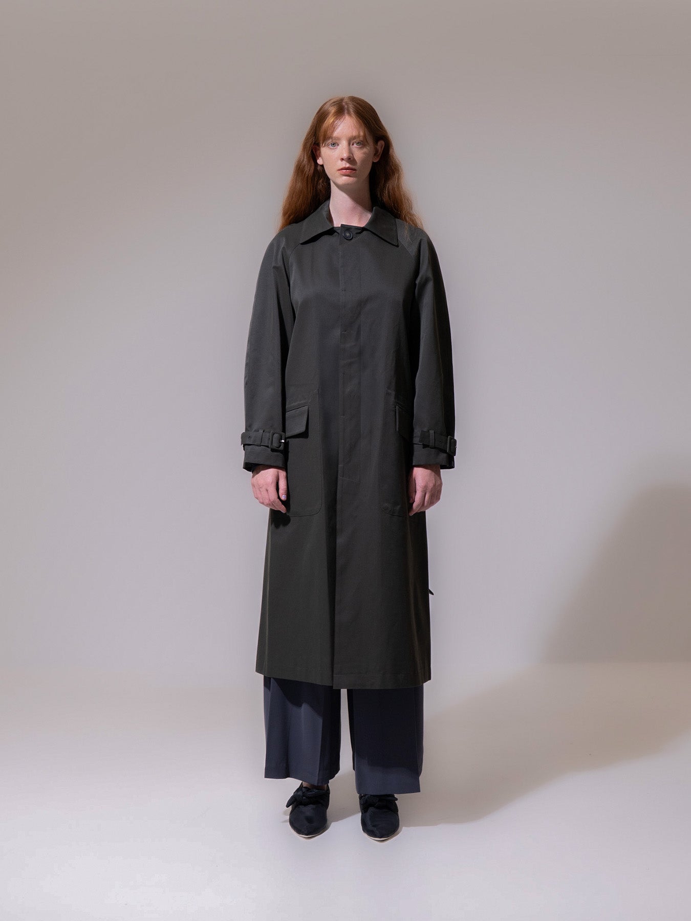Khaki Belted Trench Coat