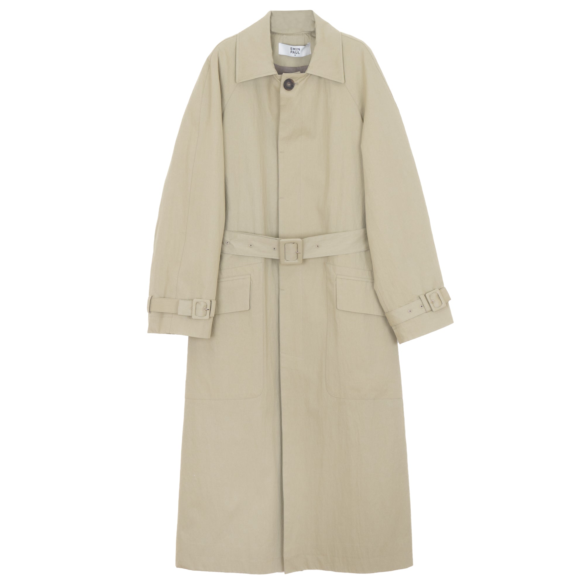 Olive Belted Trench Coat