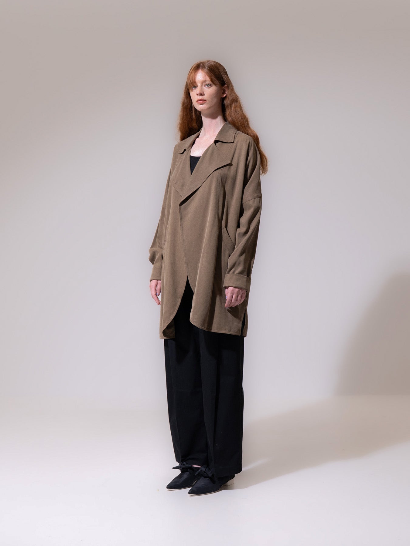 Khaki Short Trench Coat