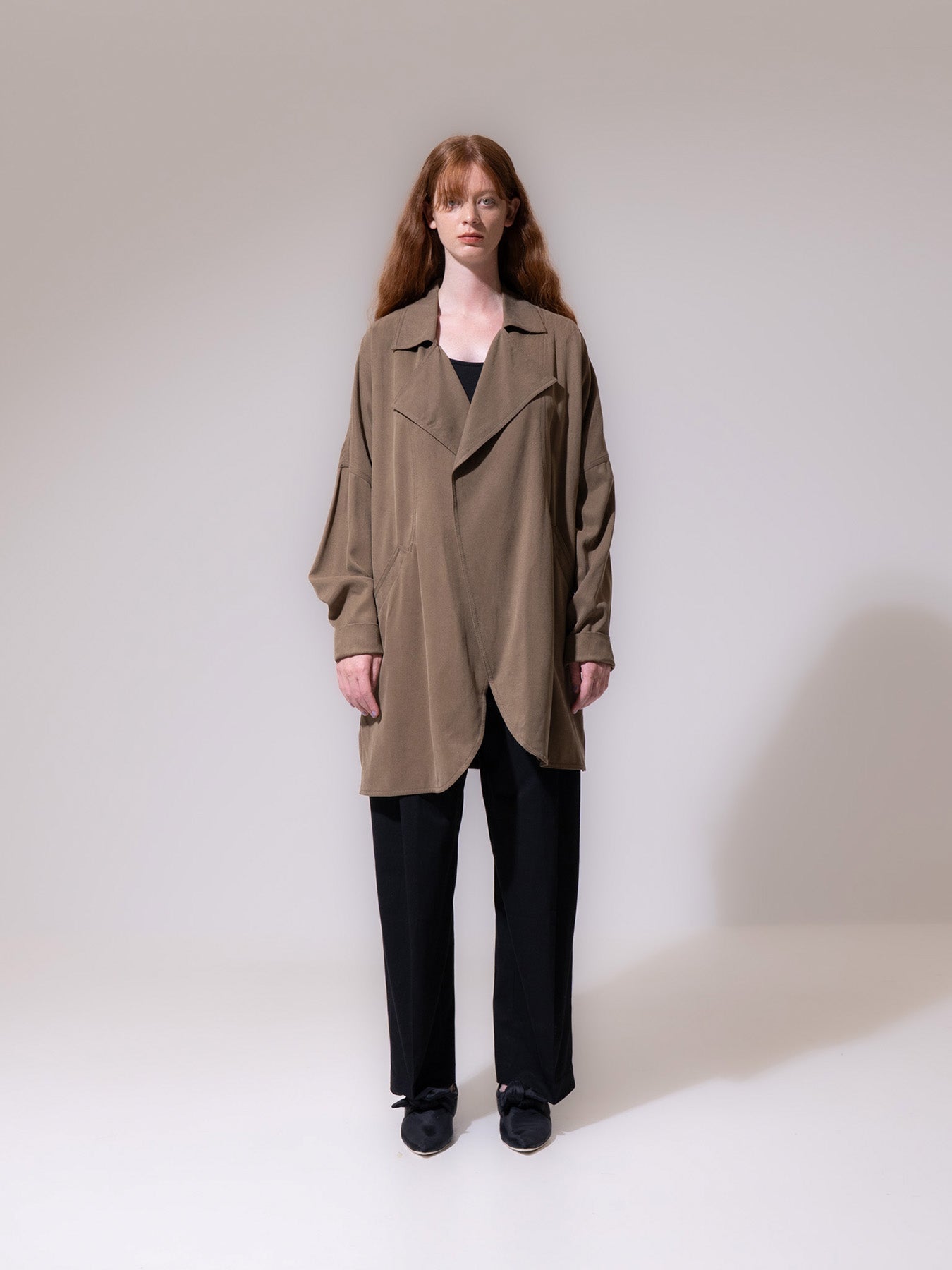 Khaki Short Trench Coat