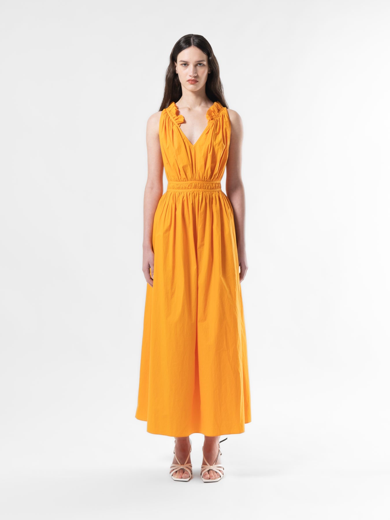 mango yellow dress maxi Mango
