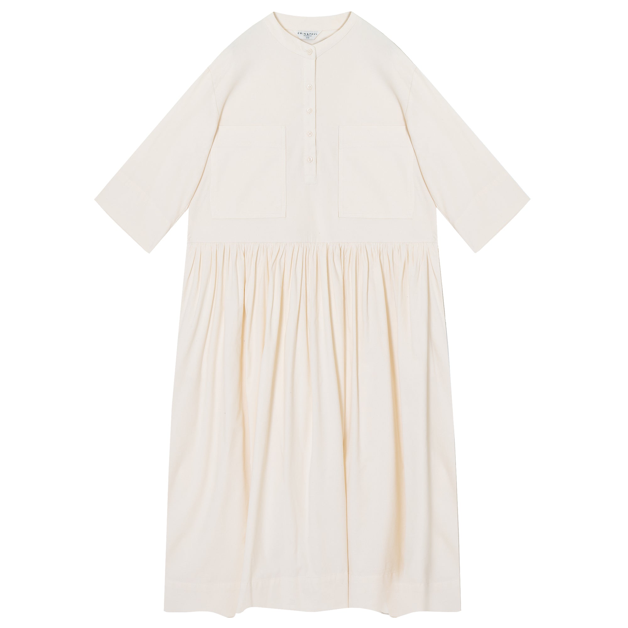 Cream Oversized Pocket Maxi Dress