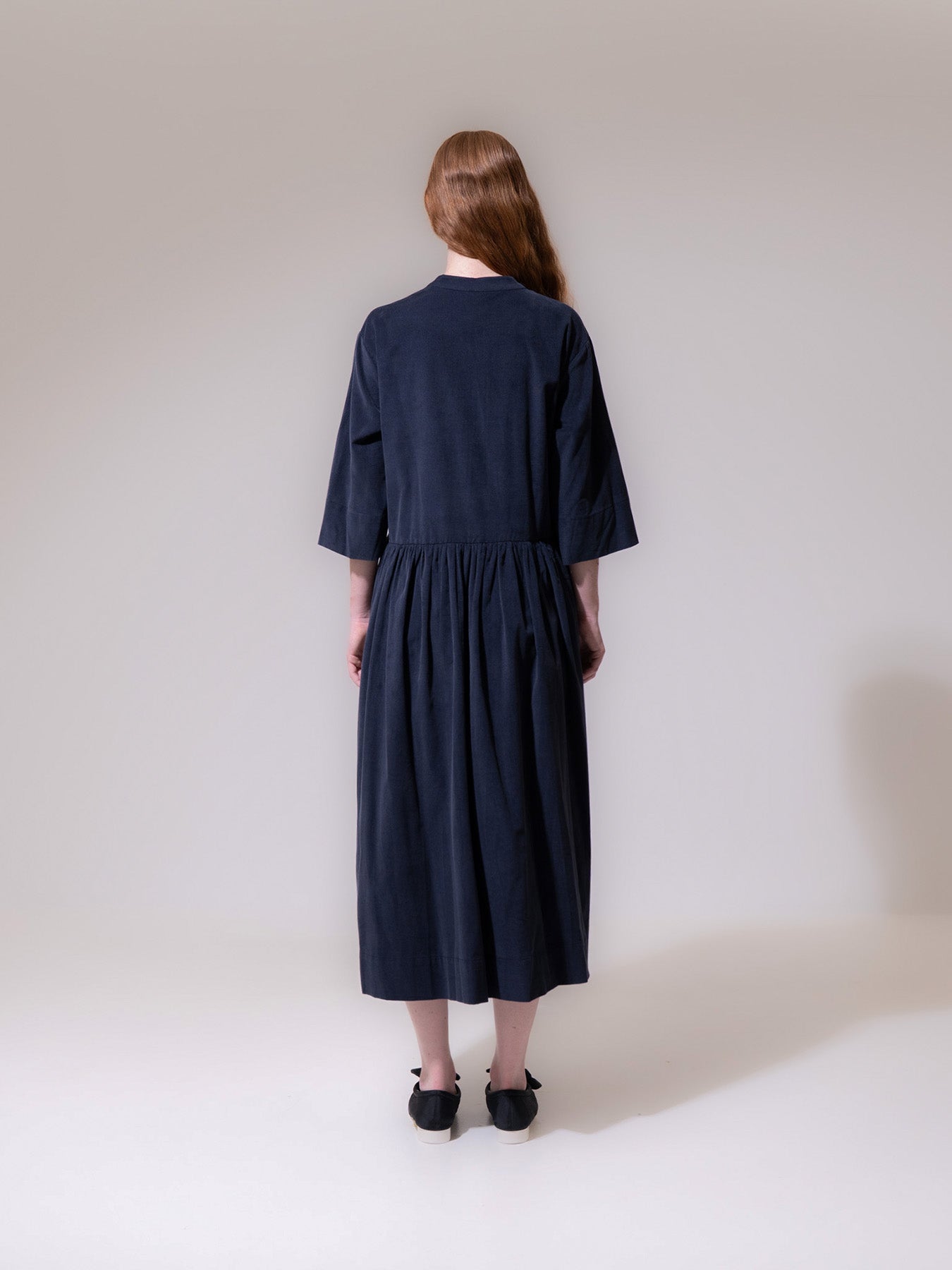 Navy Oversized Pocket Maxi Dress
