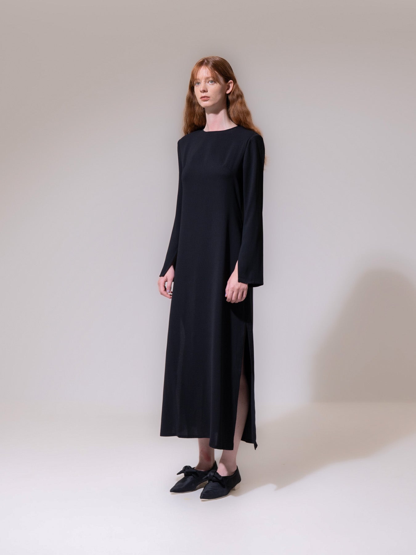 Black Long Sleeve Maxi Dress