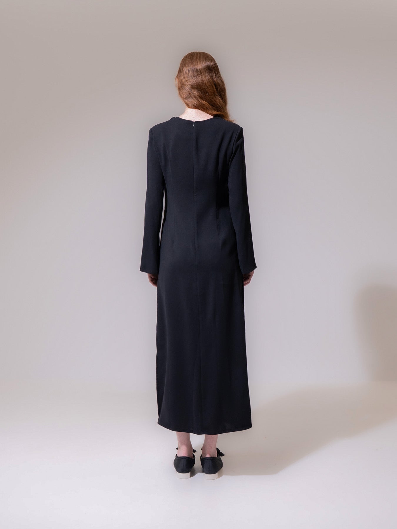 Black Long Sleeve Maxi Dress