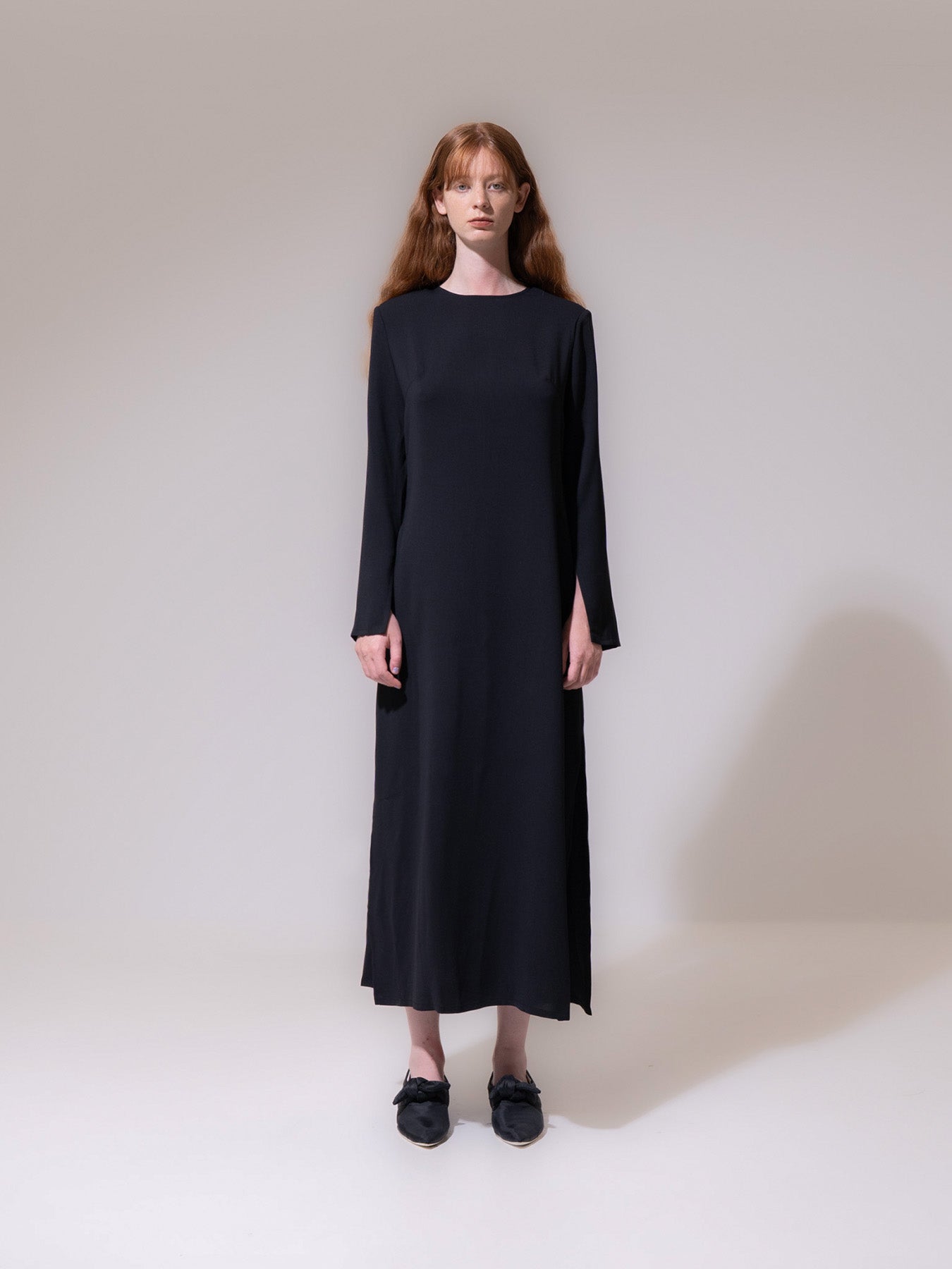 Black Long Sleeve Maxi Dress