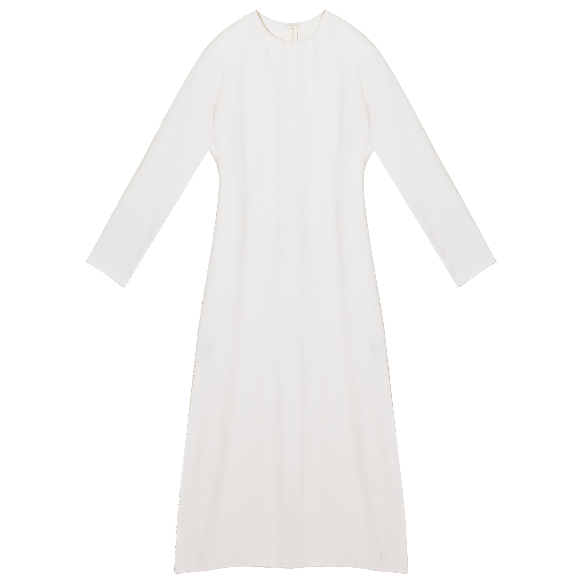 Cream Long Sleeve Maxi Dress
