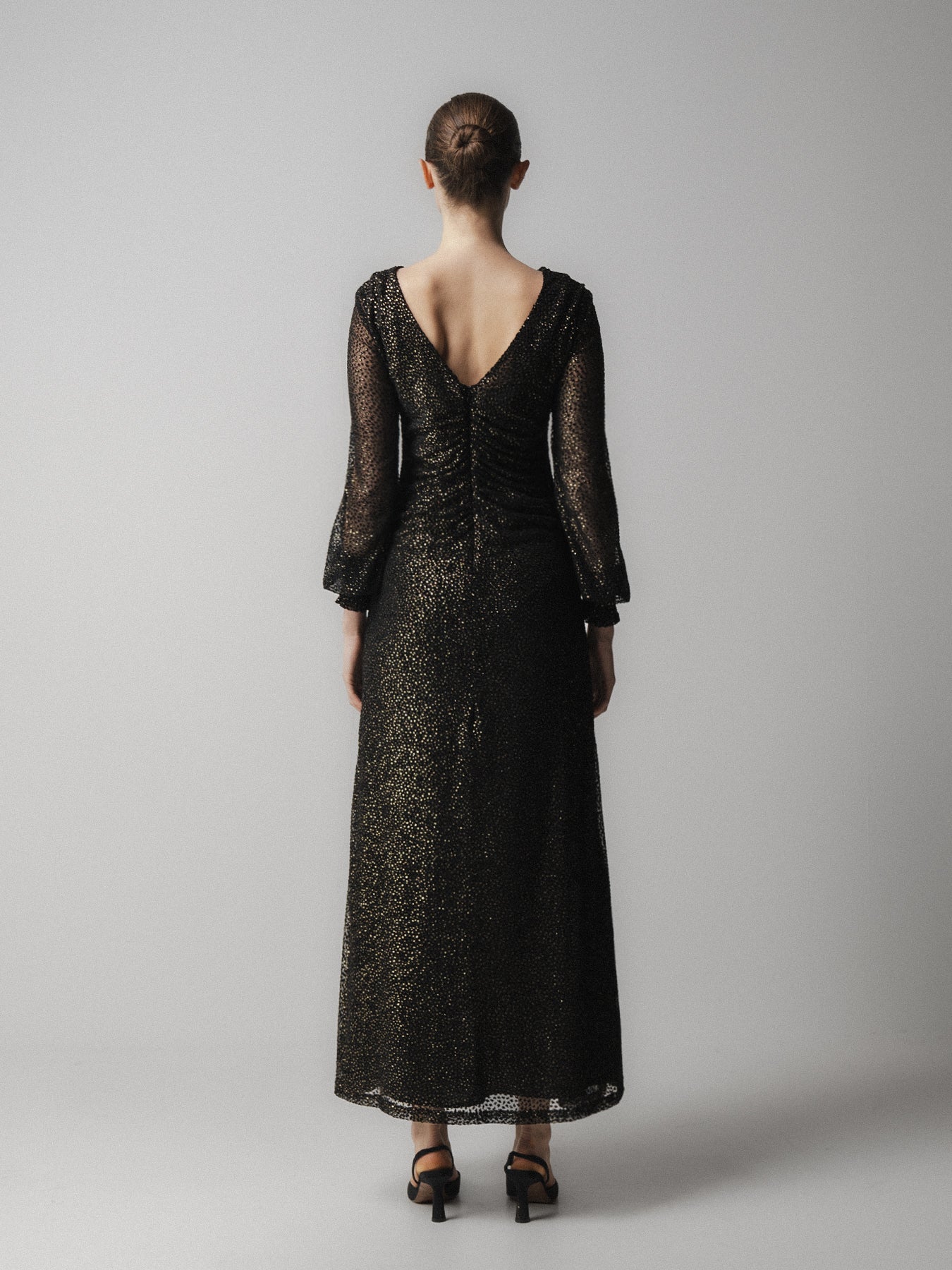 Black Asymmetric Lace Dress