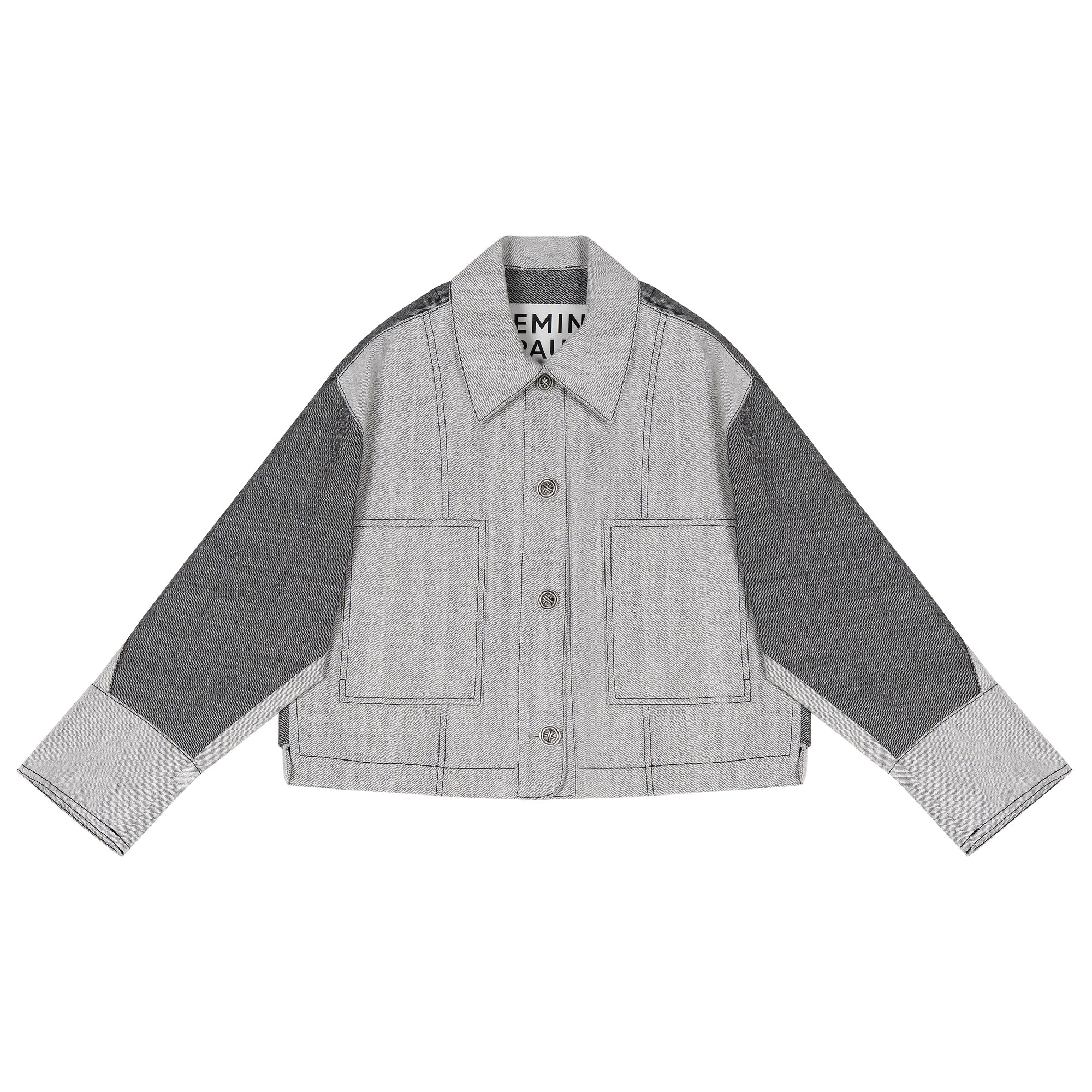 Black Contrast Denim Jacket