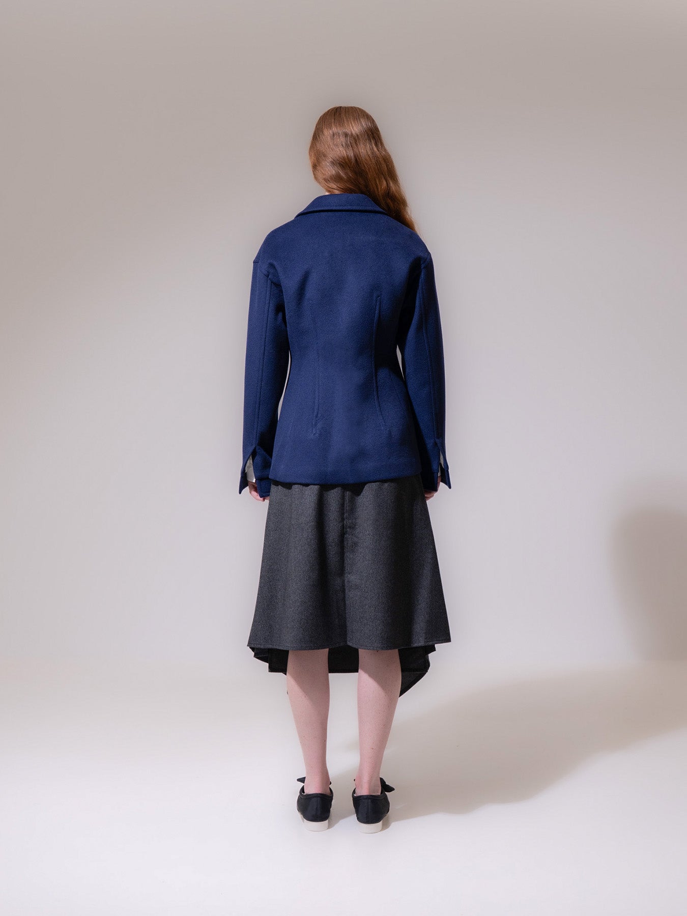 Blue Tailored Waist Blazer