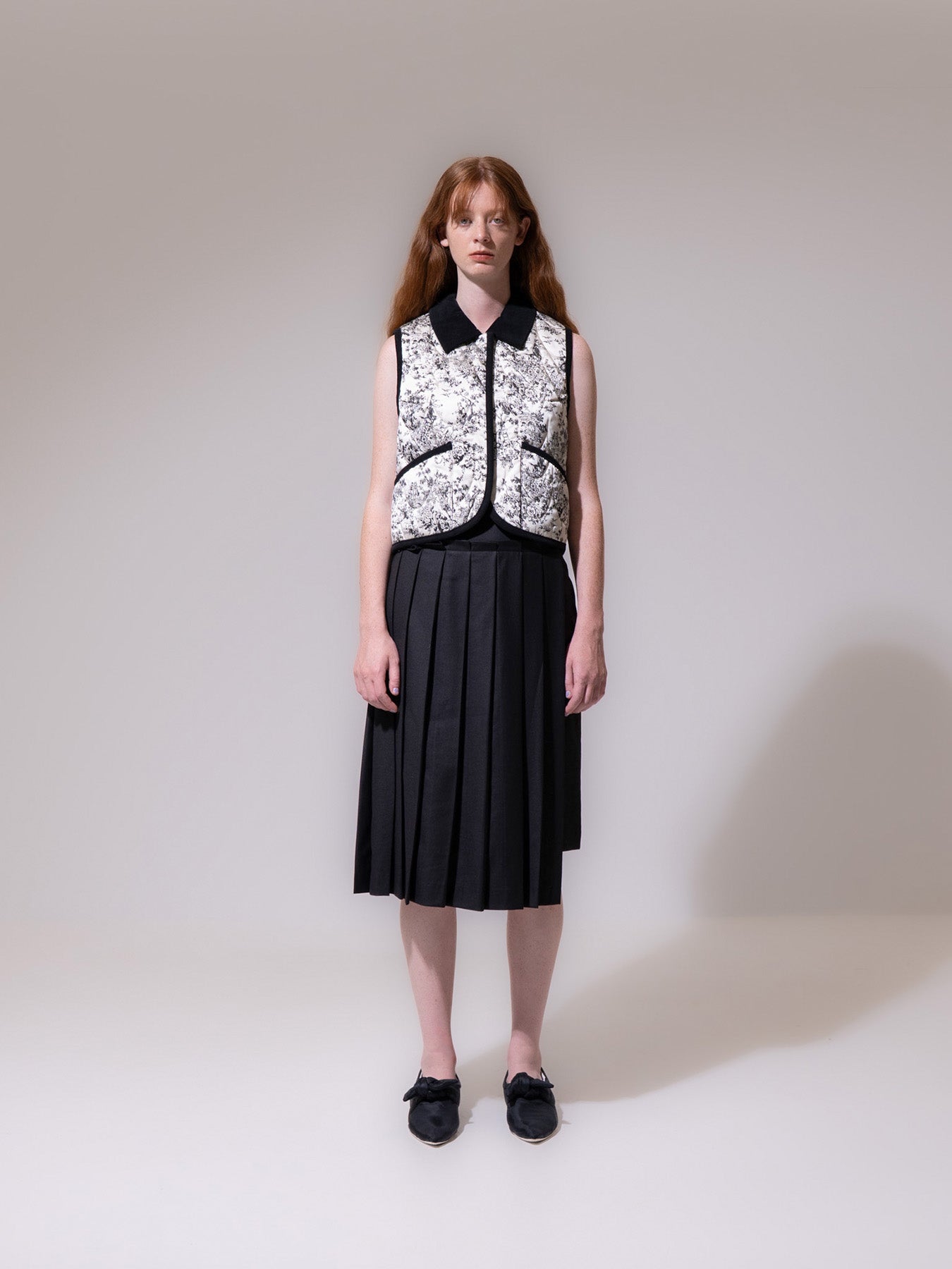 White Toile Vest