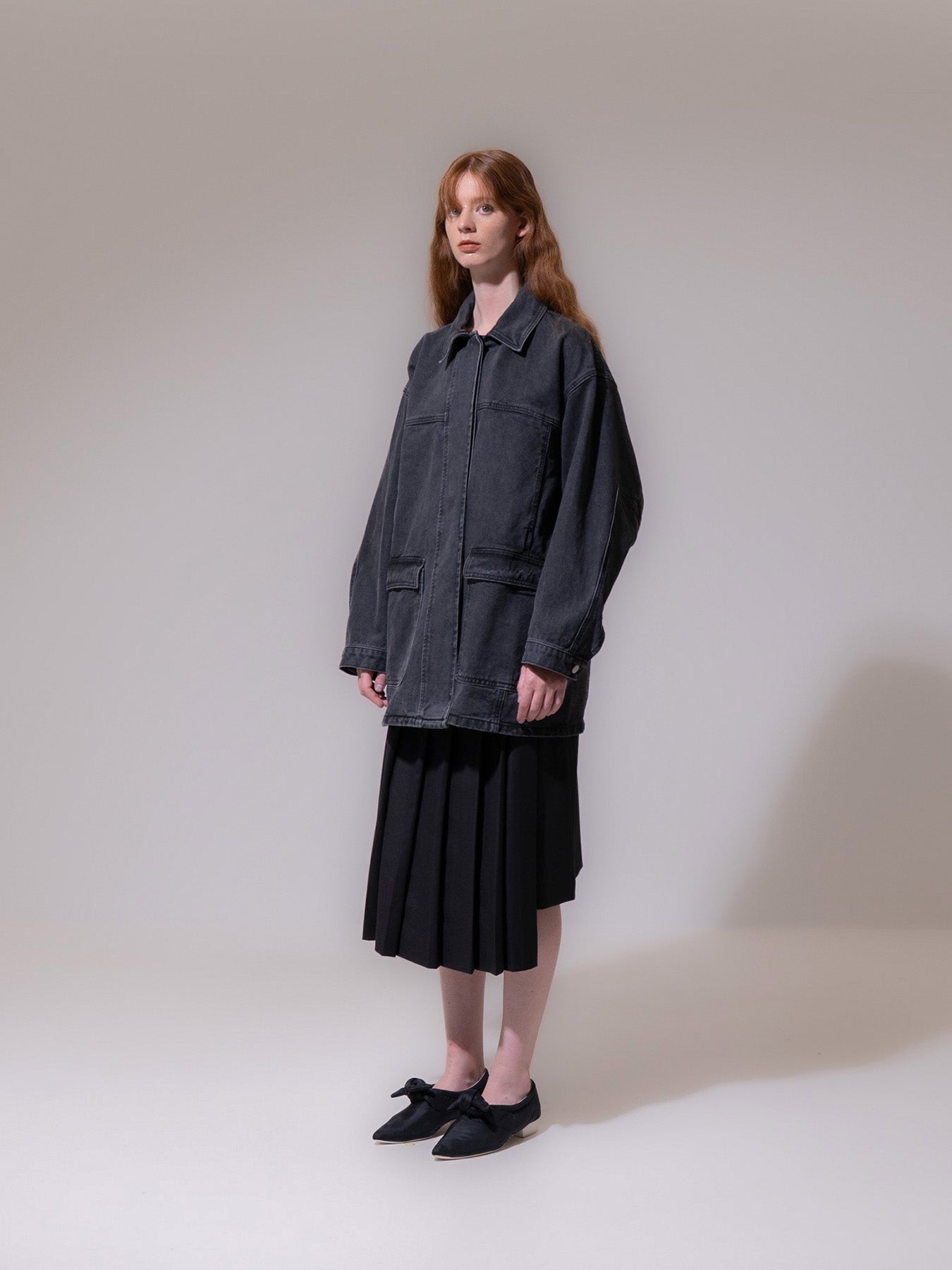 Black Denim Work Jacket