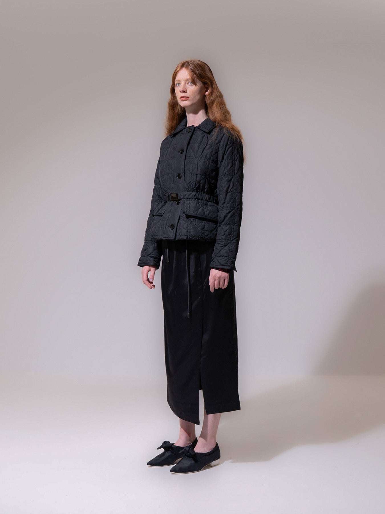 Black Belted Down Jacket