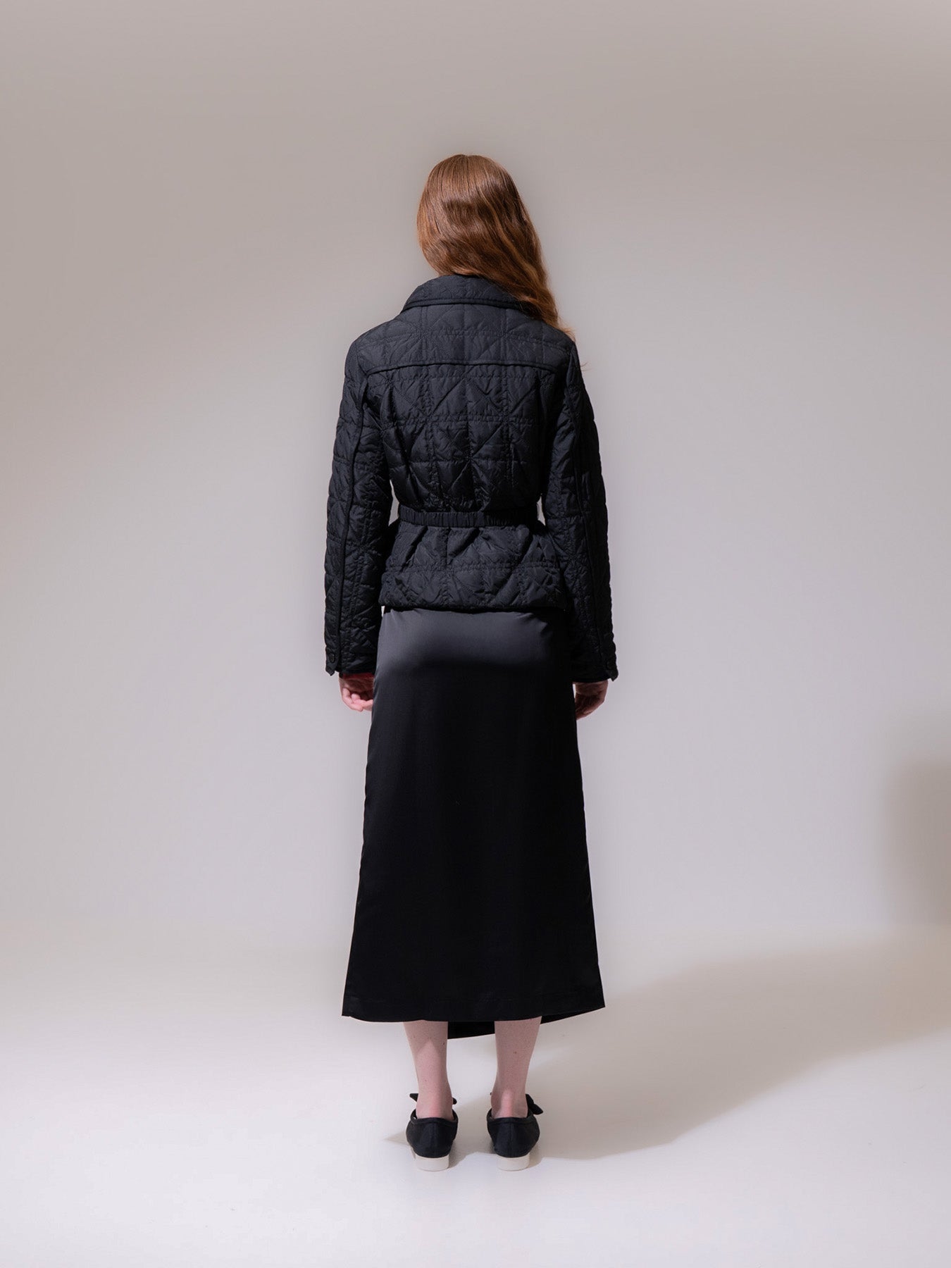 Black Belted Down Jacket