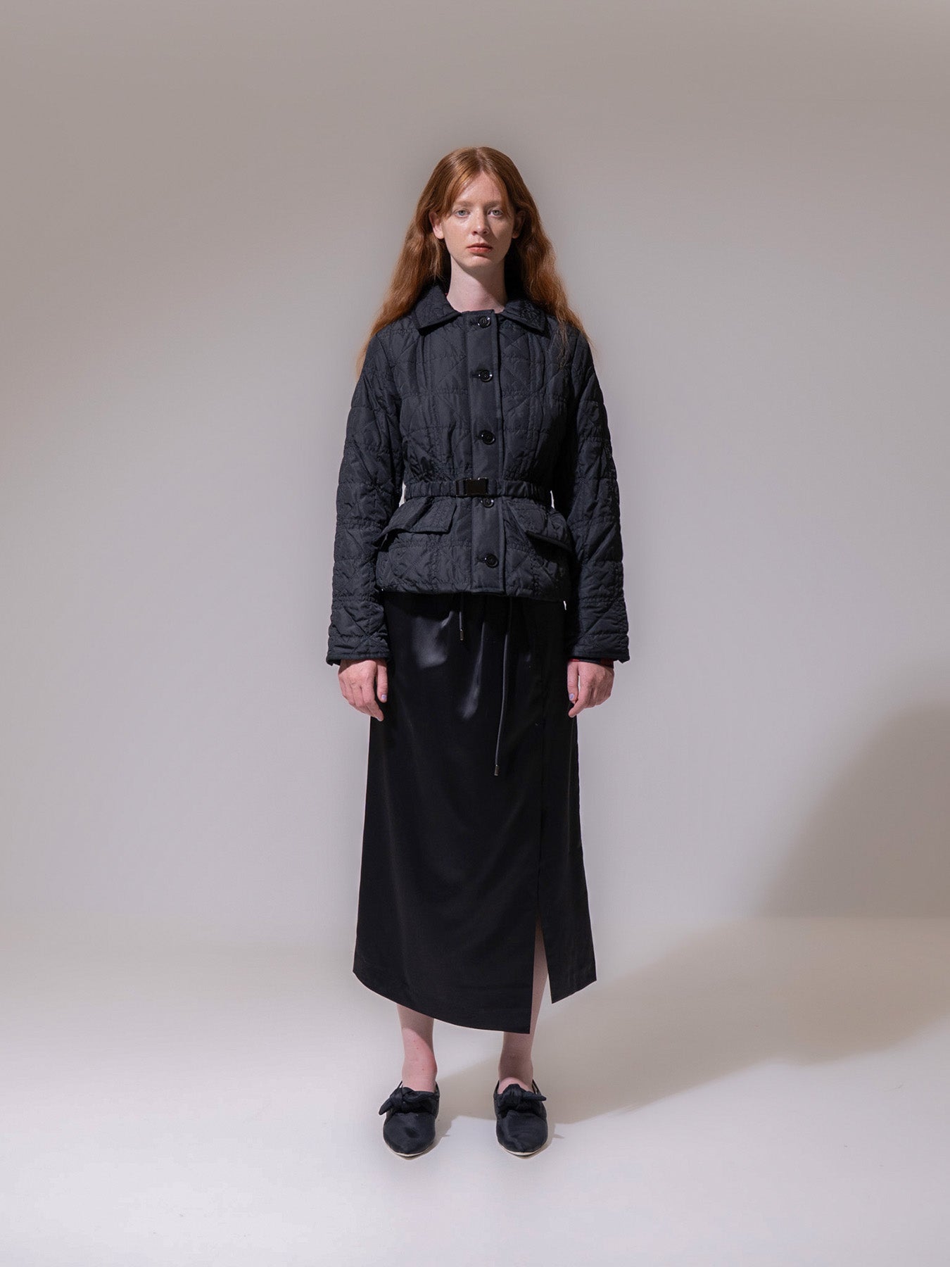 Black Belted Down Jacket