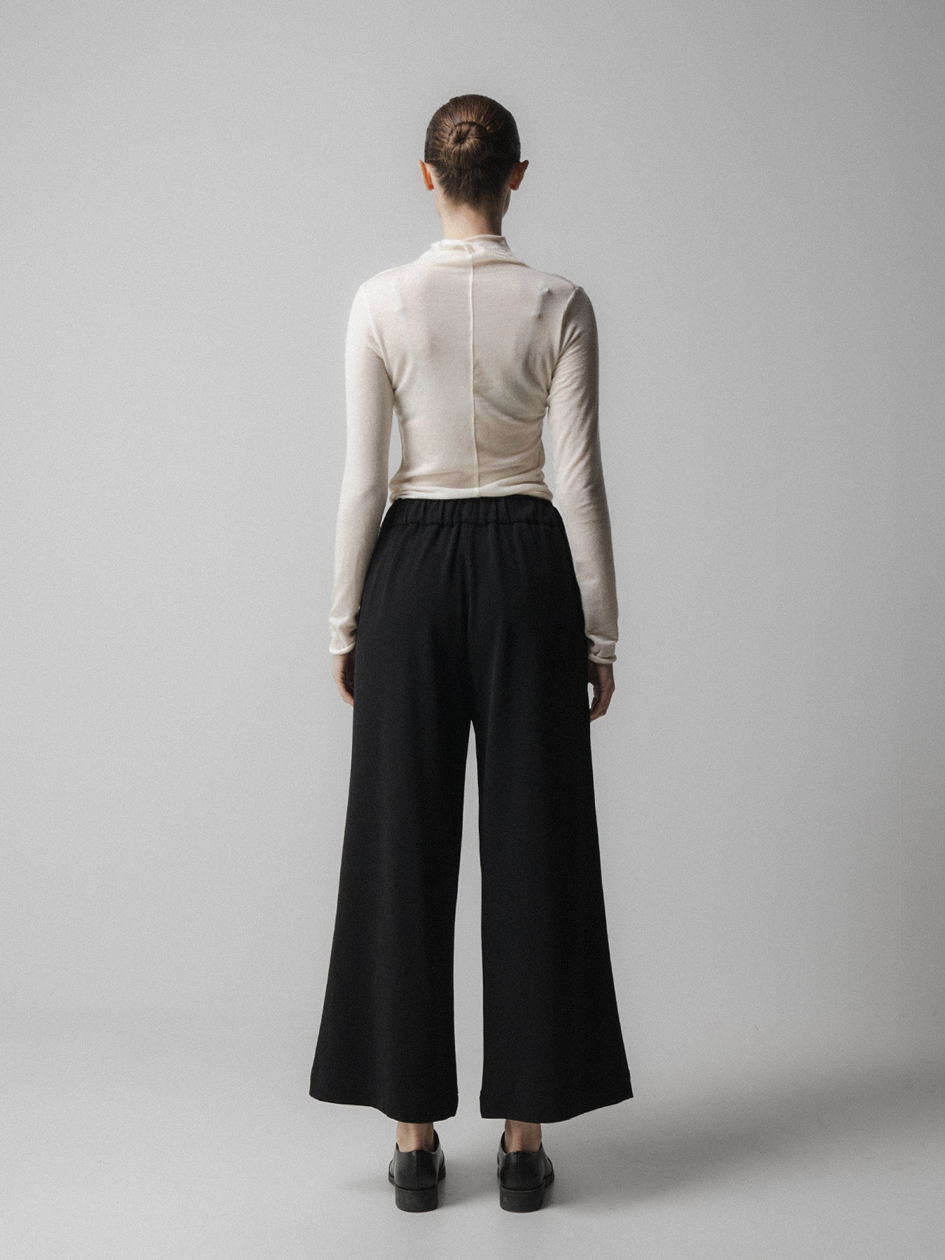 Black Ribbon Tie Culottes