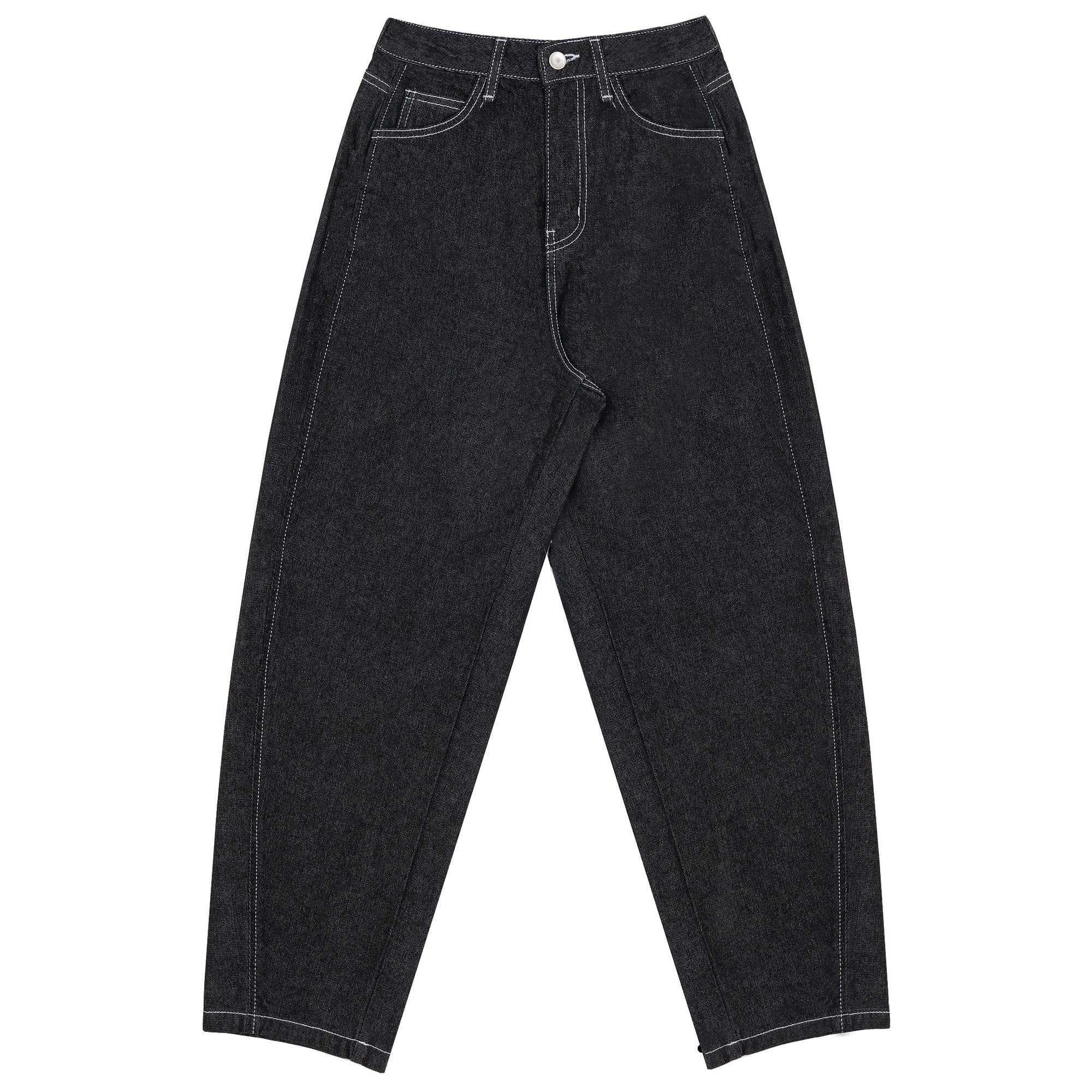 Black Barrel Leg Jeans