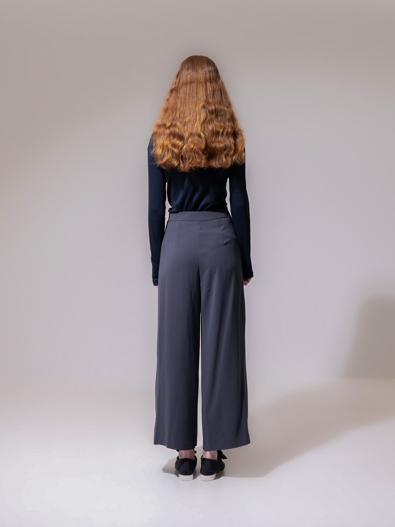Moss Palazzo Pleated Trousers