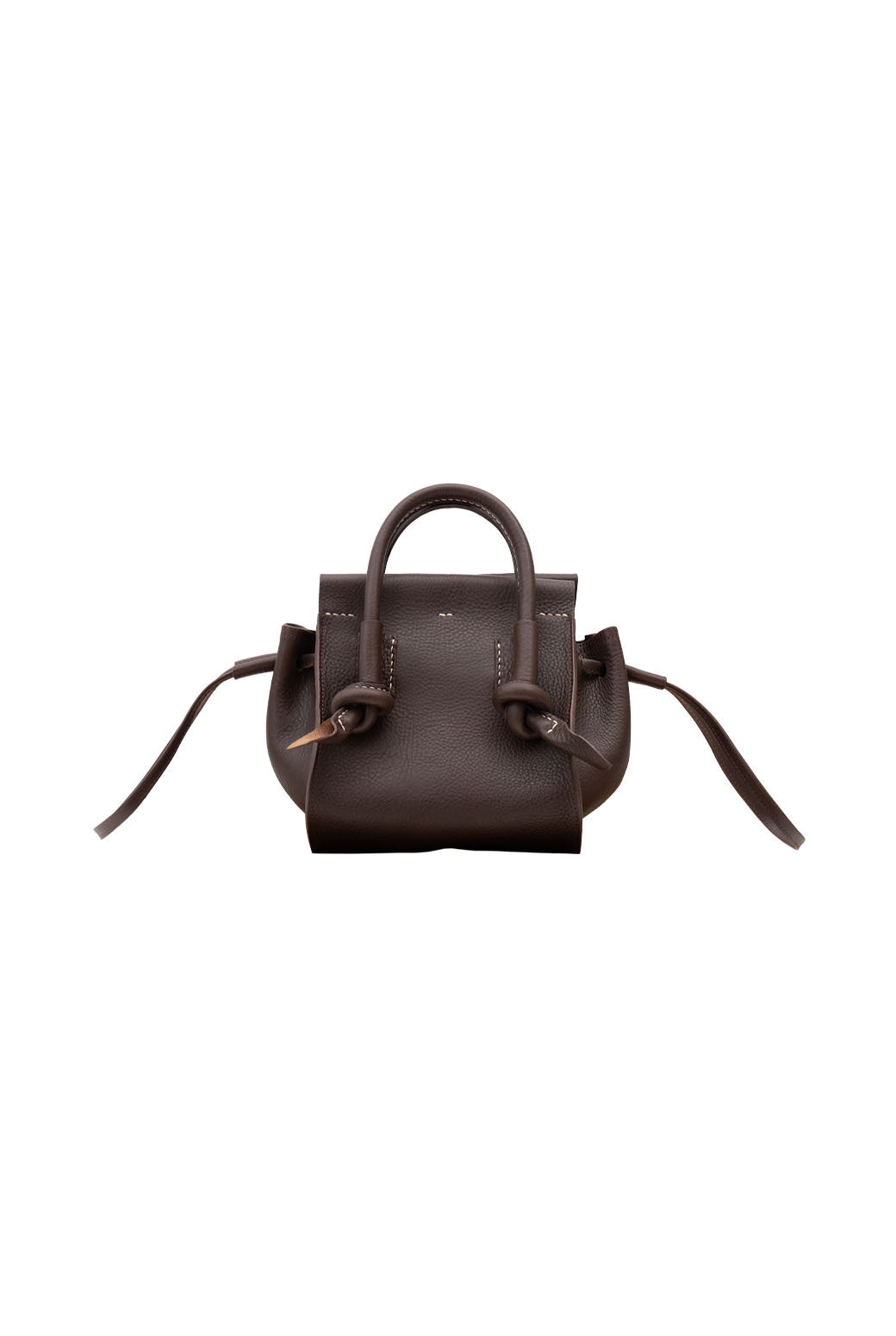 Brown leather bag small