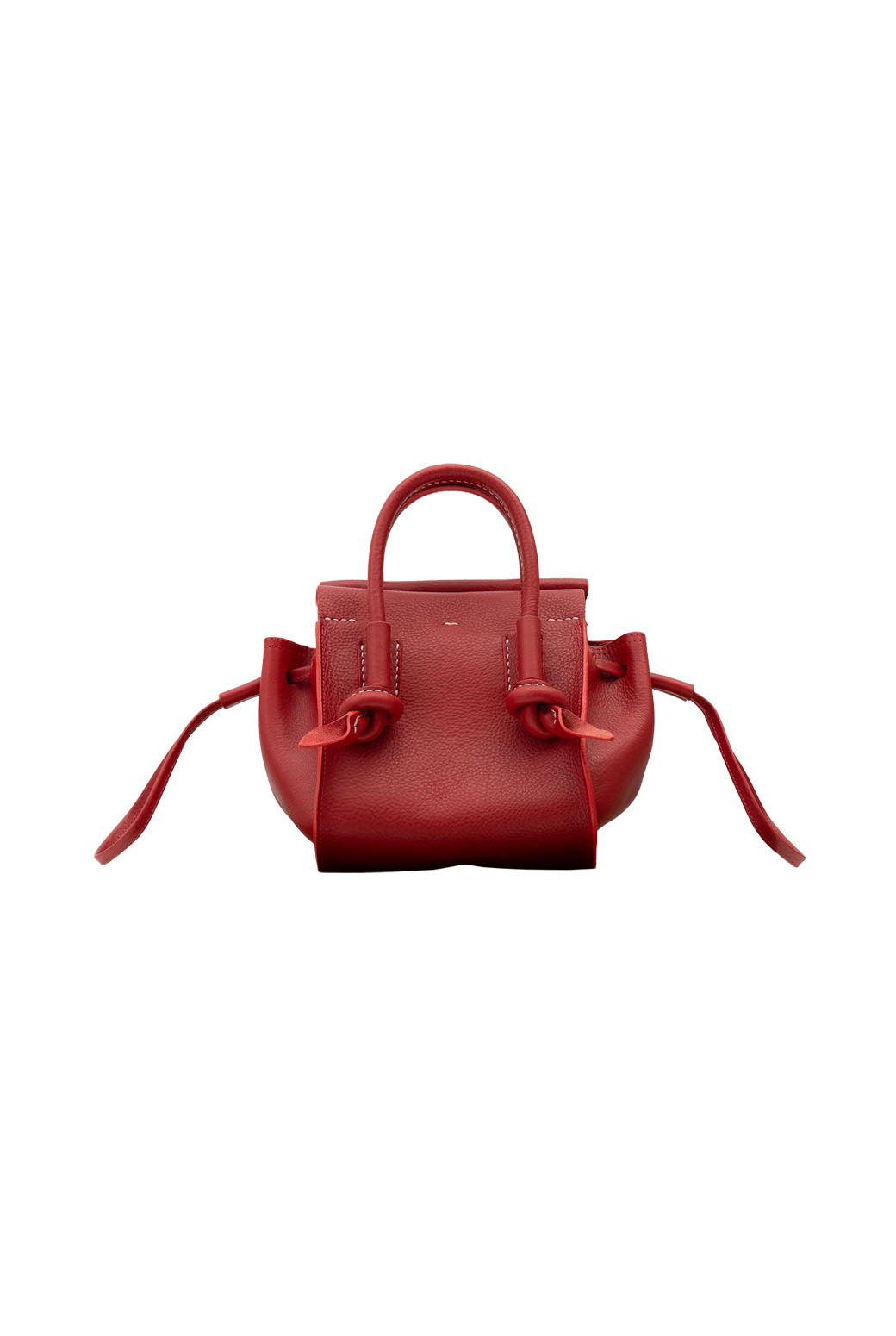 Red leather bag small