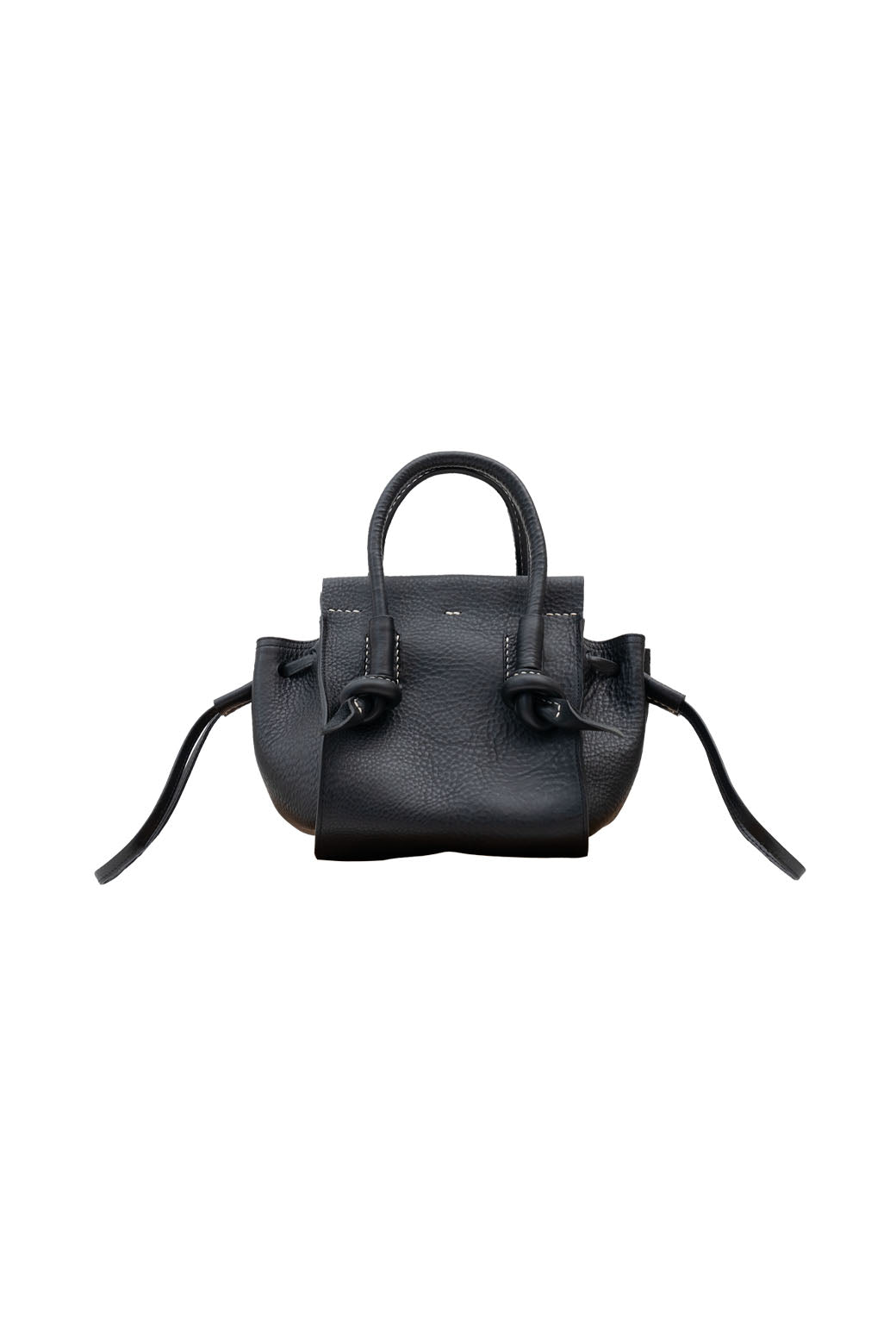 Black leather bag small