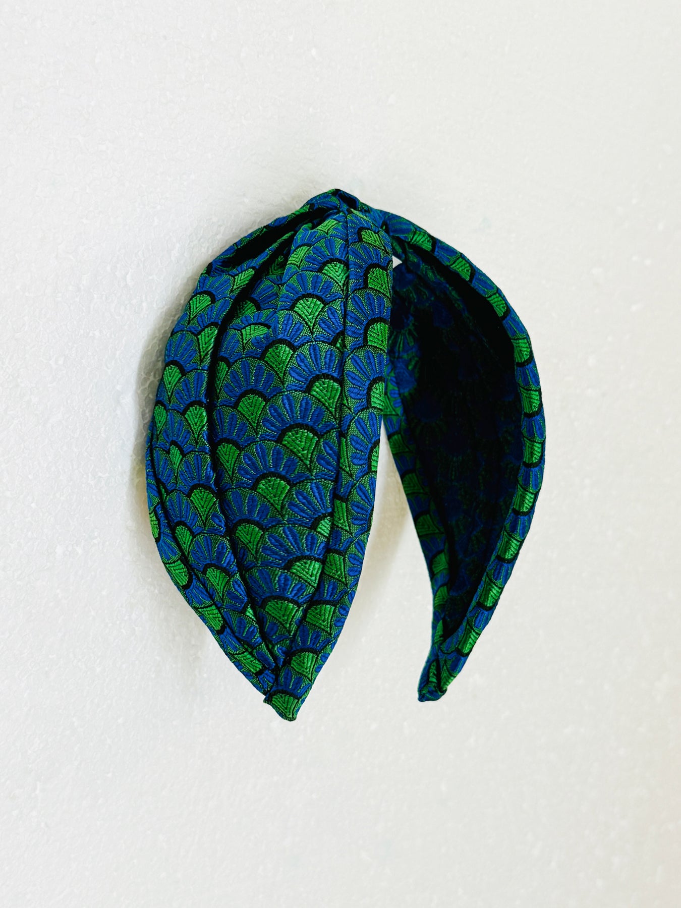 Blue Peacock Headband