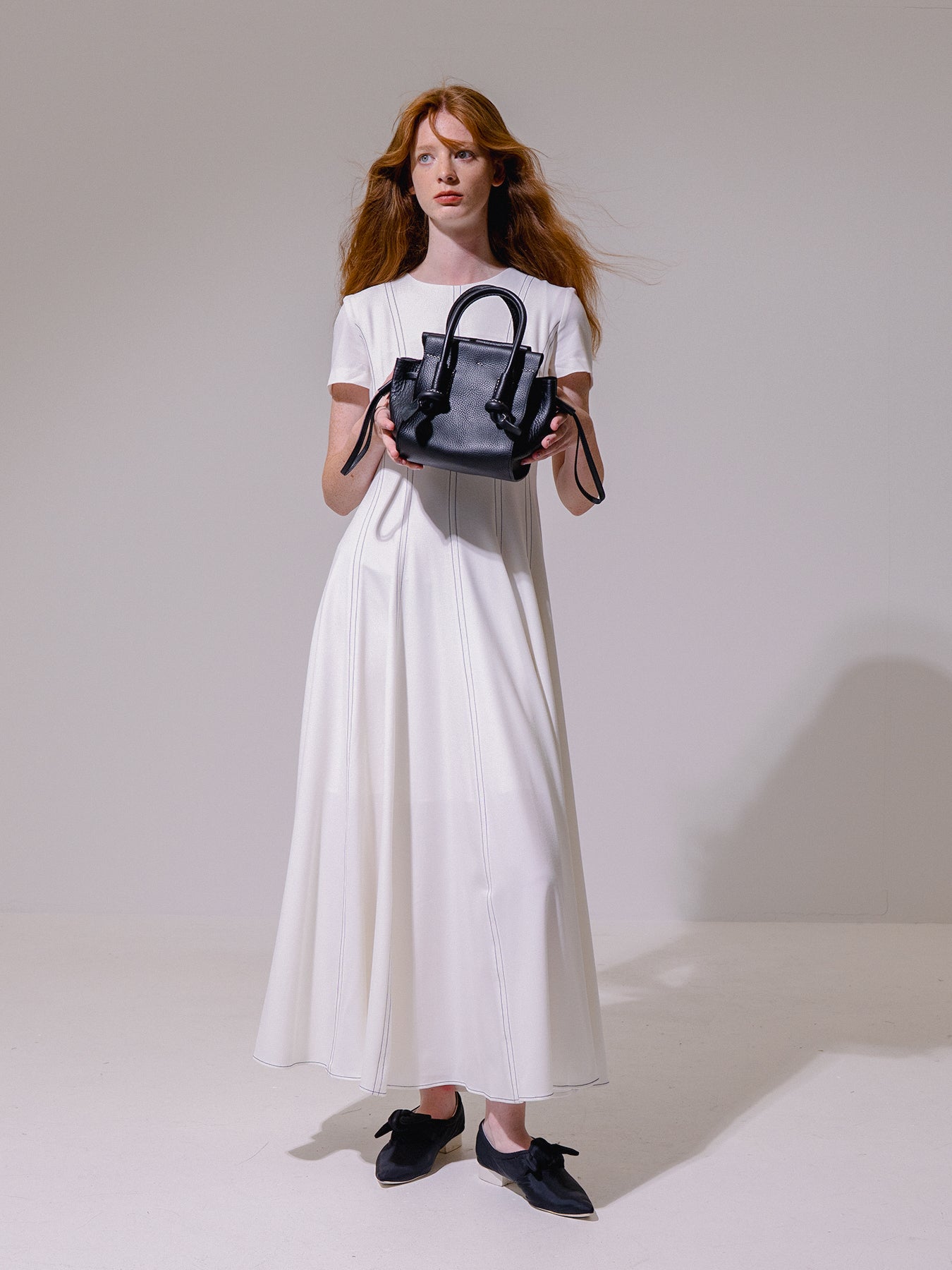 Black leather bag small