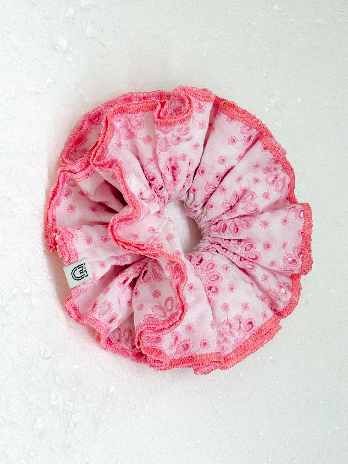Pink Paisley Hair Scrunchie